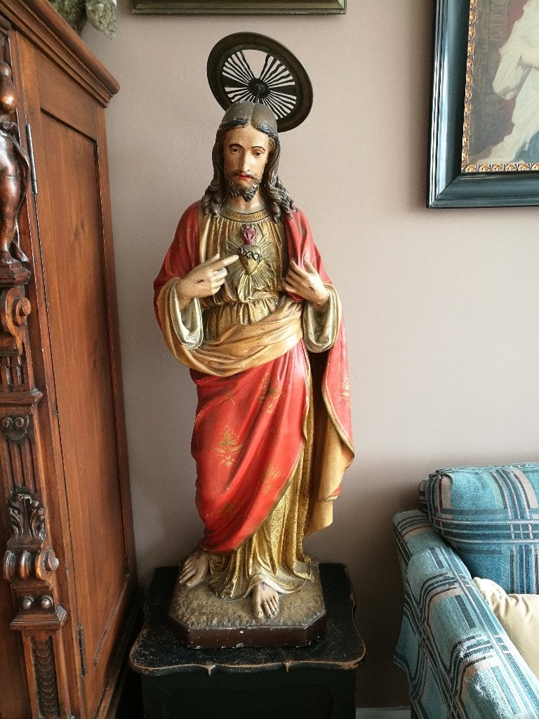 Antiek heilig beeld Jezus Christus, Ophalen