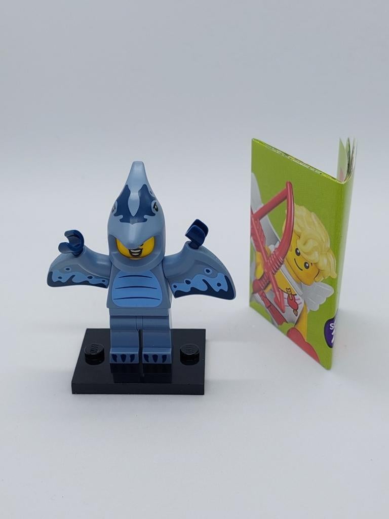 LEGO cmf - fan in Pterodactyluskostuum - serie 27 nr 6, Lego, Nieuw, Ophalen of Verzenden, Minifiguren serie