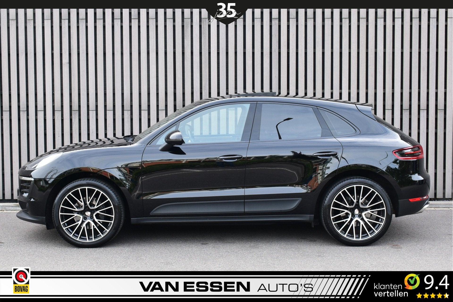 Porsche Macan 2.0 Pano Luchtvering PASM Sport-Chrono Navi Ca, Auto's, Gebruikt, Euro 6, 4 cilinders, Zwart