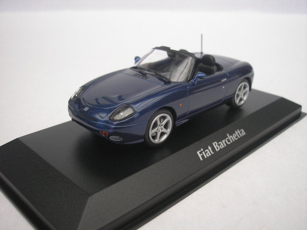 Fiat Barchetta 1995 Blue Metallic 1/43 Maxichamps, Hobby en Vrije tijd, Ophalen of Verzenden, Nieuw, Auto, MiniChamps