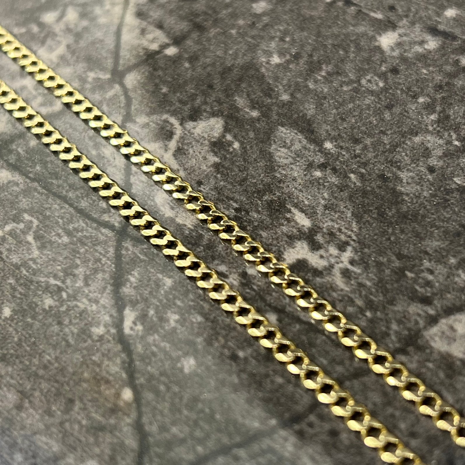 14k gouden ketting massief gourmet schakel, Ophalen of Verzenden, Nieuw, Goud