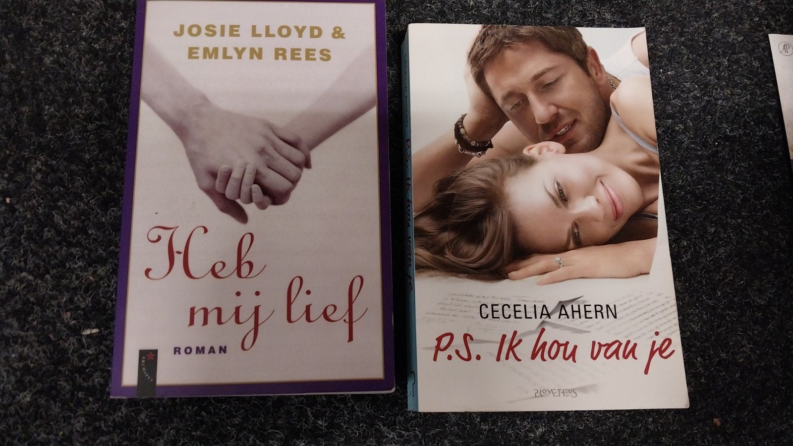 2 boeken: p.s. ik hou van je en heb mij lief, Boeken, Ophalen of Verzenden