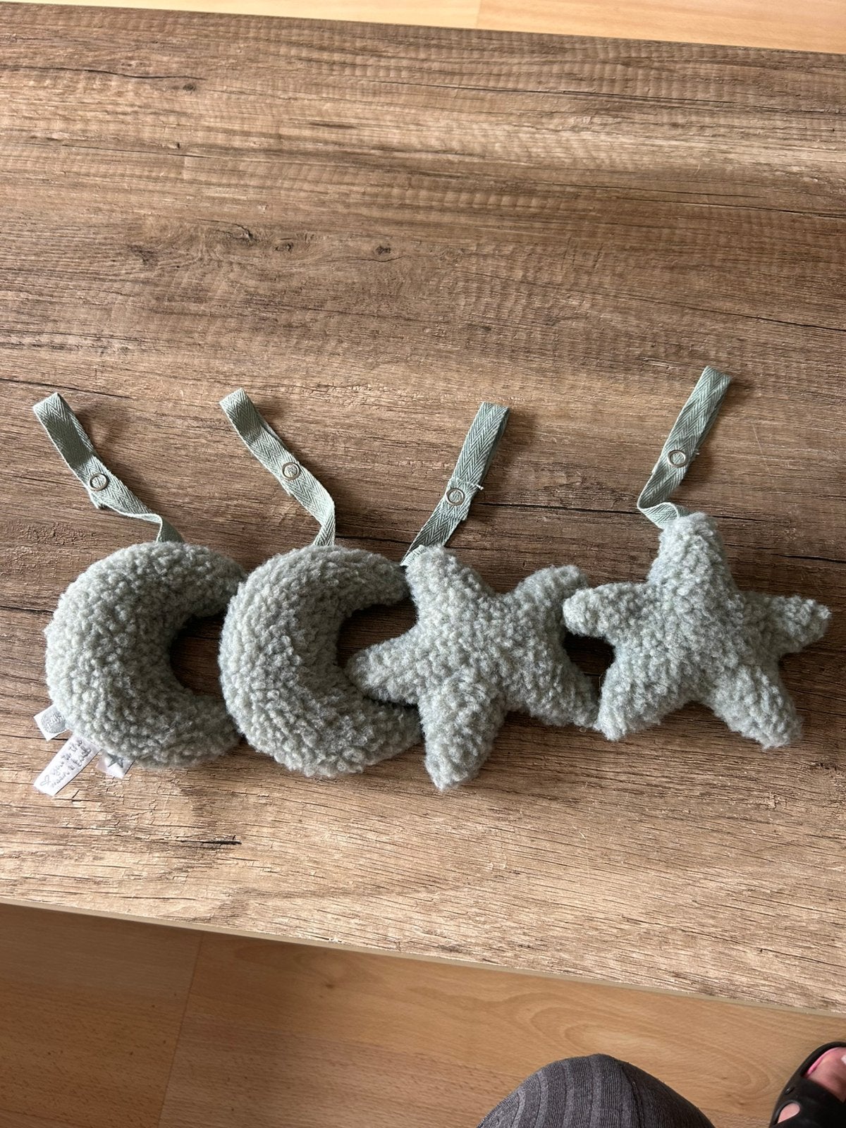 Babygym Speeltjes - Moon - Ash Green - 4 Stuks, Ophalen of Verzenden, Zo goed als nieuw, Babygym