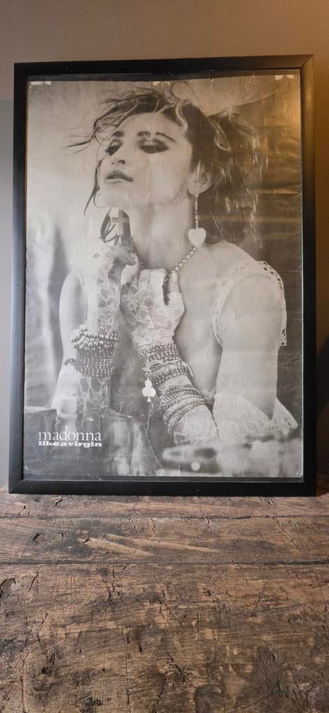 Oude poster van Madonna, Ophalen of Verzenden, Gebruikt, A1 t/m A3, Film en Tv