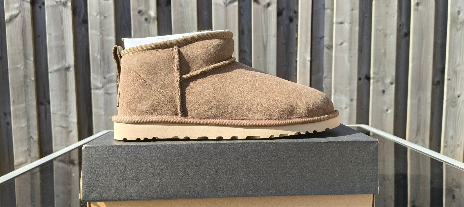 Ugg Classic Ultra Mini ' Hickory ', UGG, Bruin, Lage of Enkellaarzen, Nieuw