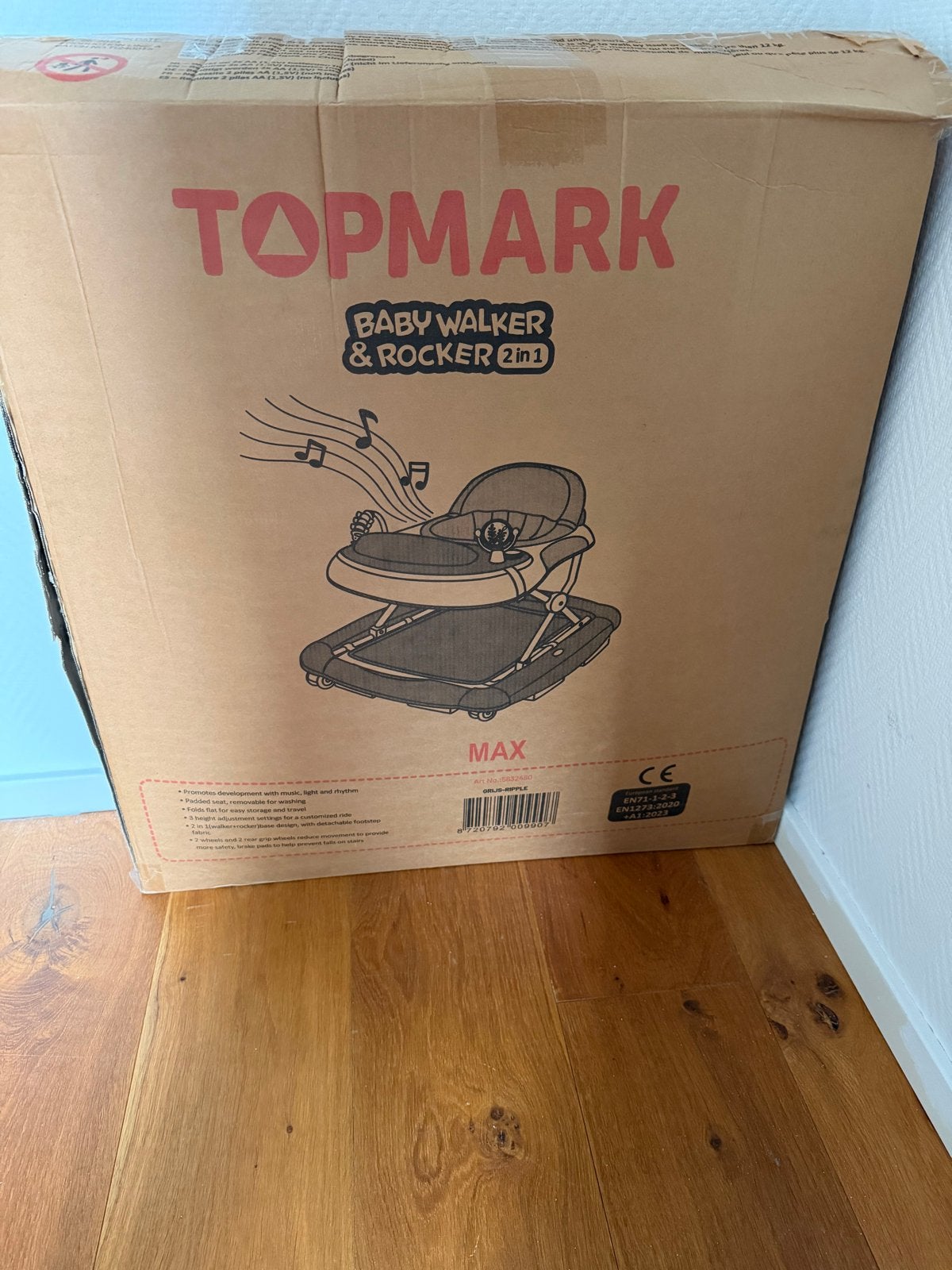 Topmark Baby Walker & Rocker 2-in-1 - Grijs, Gloednieuw, Ophalen of Verzenden, Nieuw
