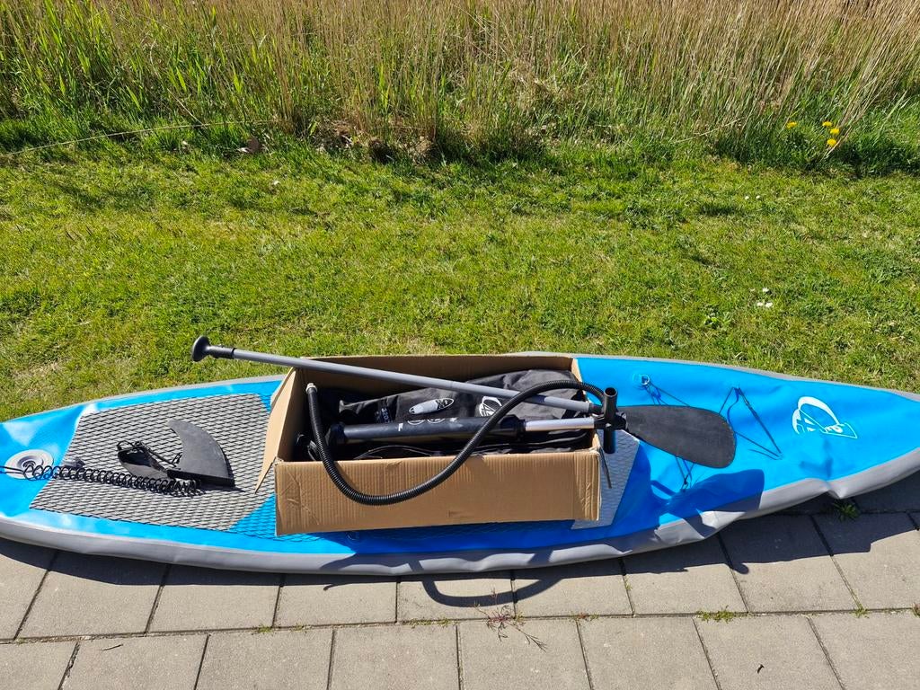 SUP Board Set - met Peddel, Pomp en Tas, Watersport en Boten, Suppen, Ophalen of Verzenden, Zo goed als nieuw, SUP-boards