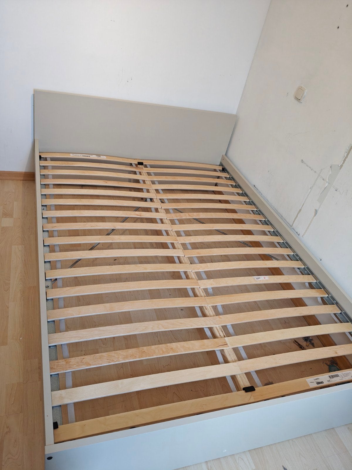 IKEA LURÖY Lattenbodem 70x200 cm met bedframe, Gebruikt, Ophalen of Verzenden, 200 cm, Hout