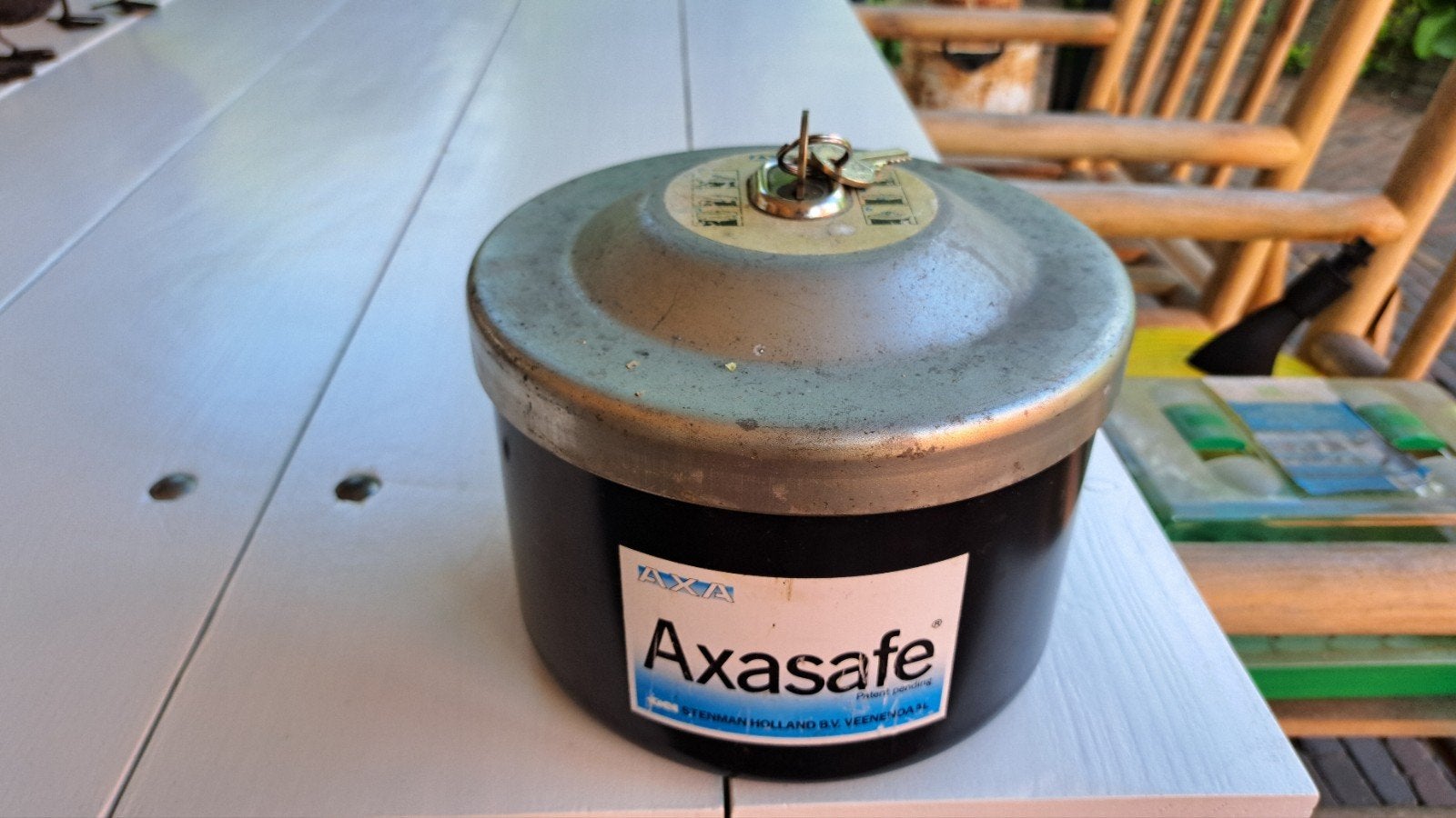 AXA ronde kluis voor camper, caravan of boot, Ophalen, Gebruikt