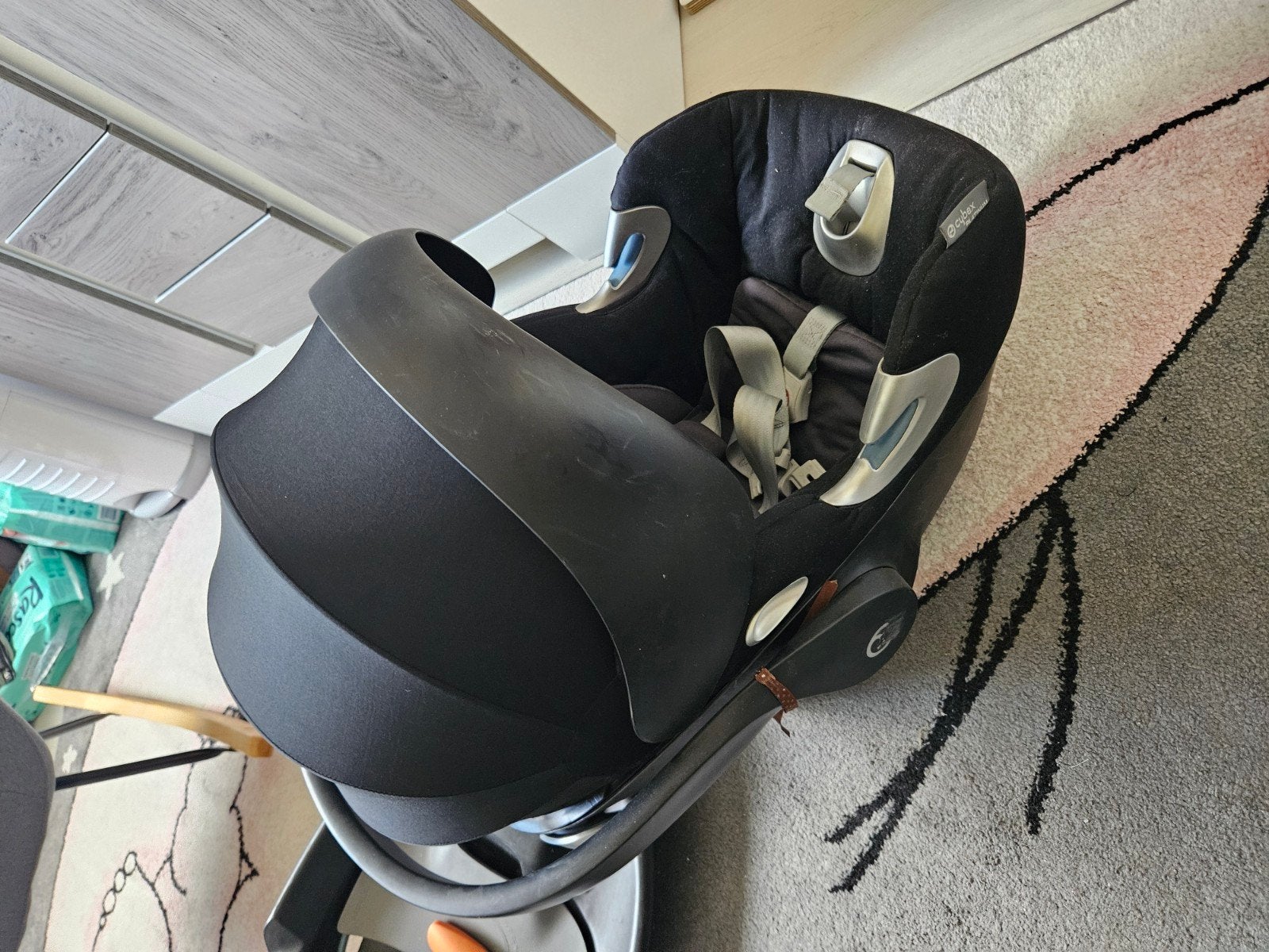 Cybex Autostoel met Isofix en Zonnescherm, Gebruikt, Zijbescherming, Isofix, 0 t/m 13 kg