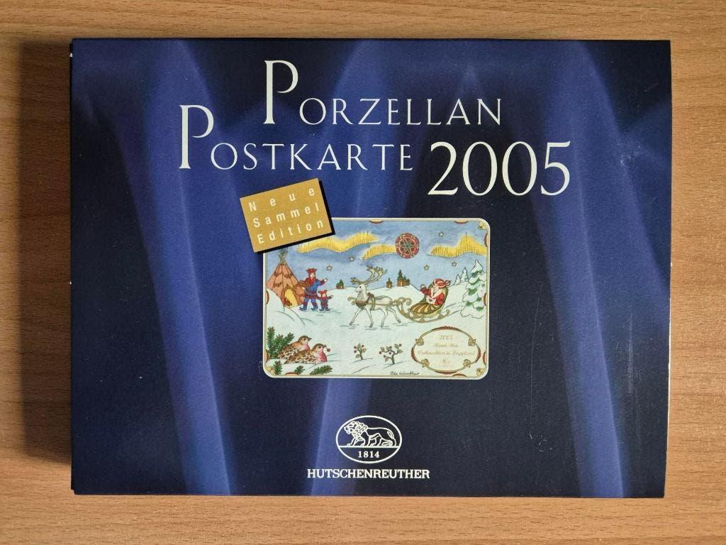 Porseleinen ansichtkaart Hutschenreuther kerst 2005 Lapland, Diversen, Kerst, Verzenden, Nieuw