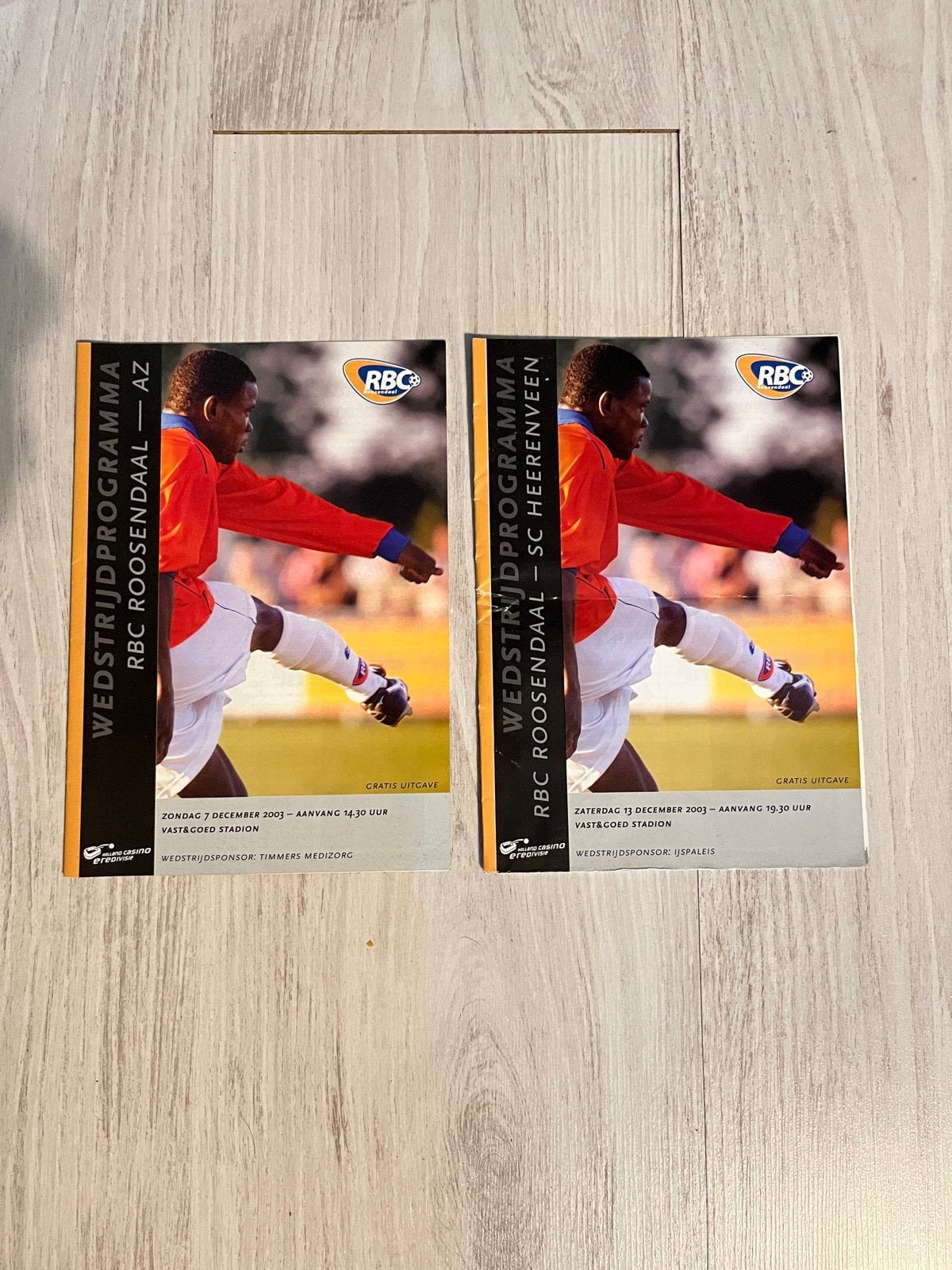 Programmaboekjes RBC Roosendaal seizoen 2003-2004, Verzamelen, Ophalen of Verzenden, Zo goed als nieuw, Overige binnenlandse clubs