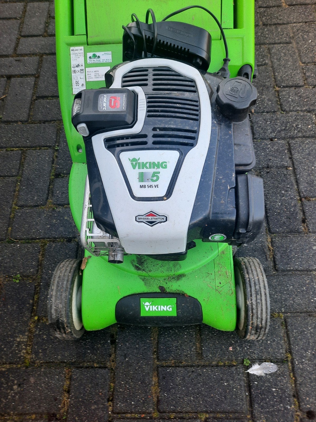Grasmaaier, Elektrische starter, Ophalen of Verzenden, Zo goed als nieuw, Benzine-grasmaaier