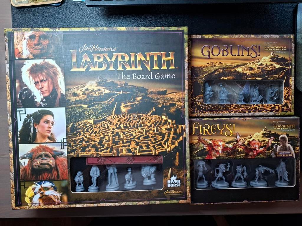 Labyrinth: The Board Game (RiverHorse) incl 2 uitbreidingen, Drie of vier spelers, Ophalen of Verzenden, Zo goed als nieuw, RiverHorse