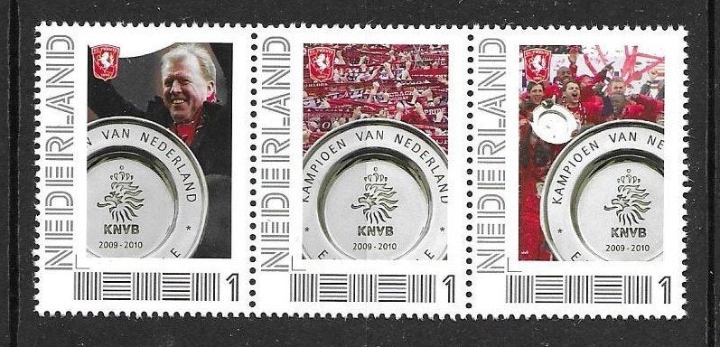 Strip van 3 persoonlijke zegels, fc twente (2), postfris, Ophalen of Verzenden, Postfris