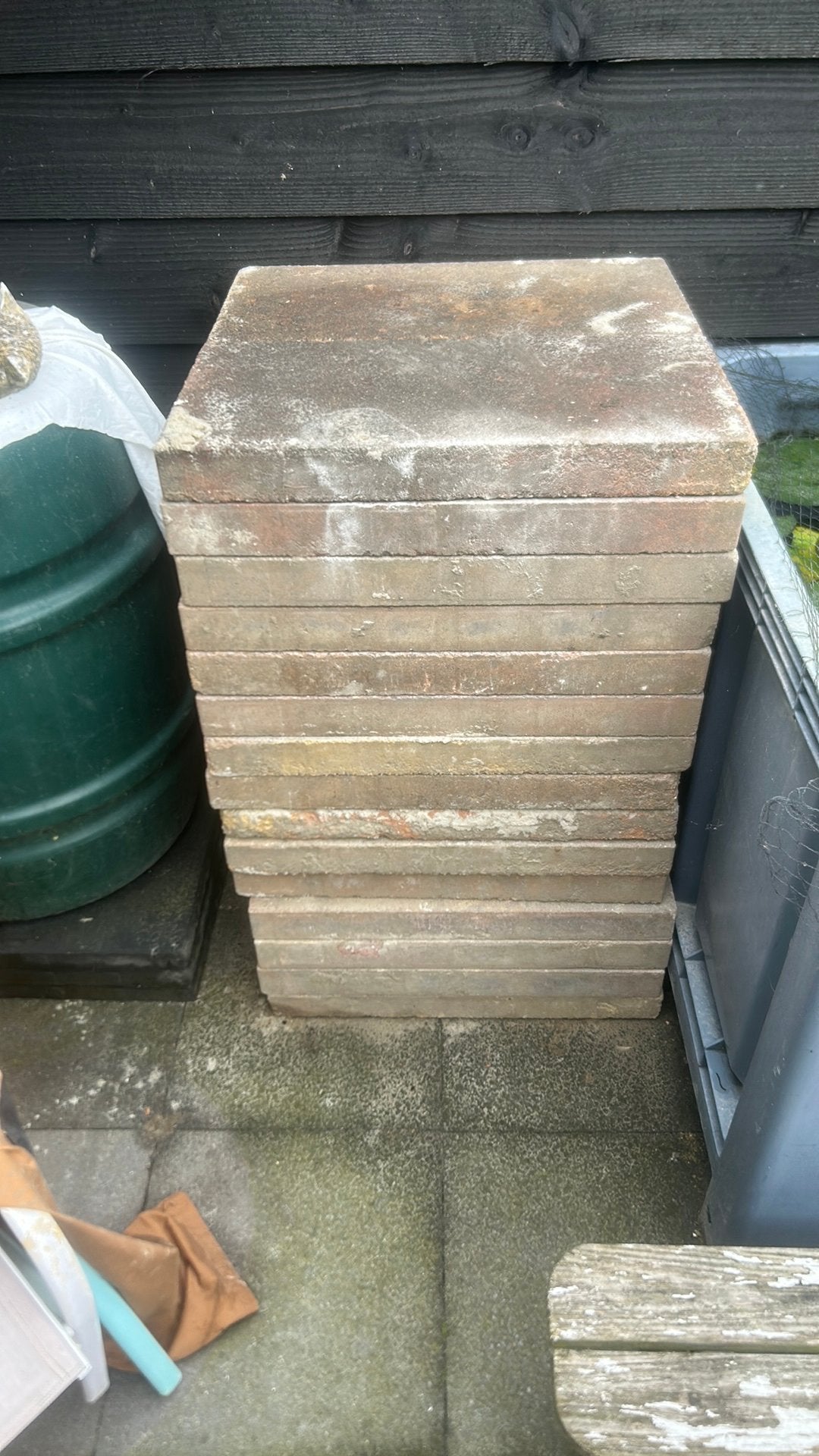 Gratis afhalen 60x60, Ophalen, Zo goed als nieuw, Beton, Terrastegels