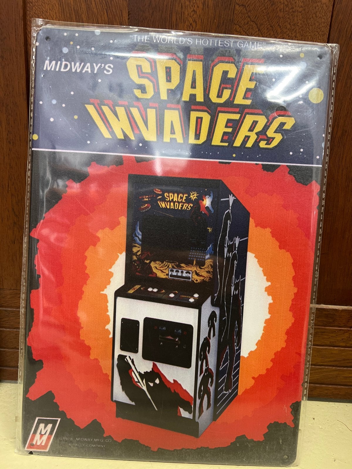 Space Invaders Retro Metalen Plaat - Midway's Klassieker, Shooter, 1 speler, Nieuw, Ophalen of Verzenden