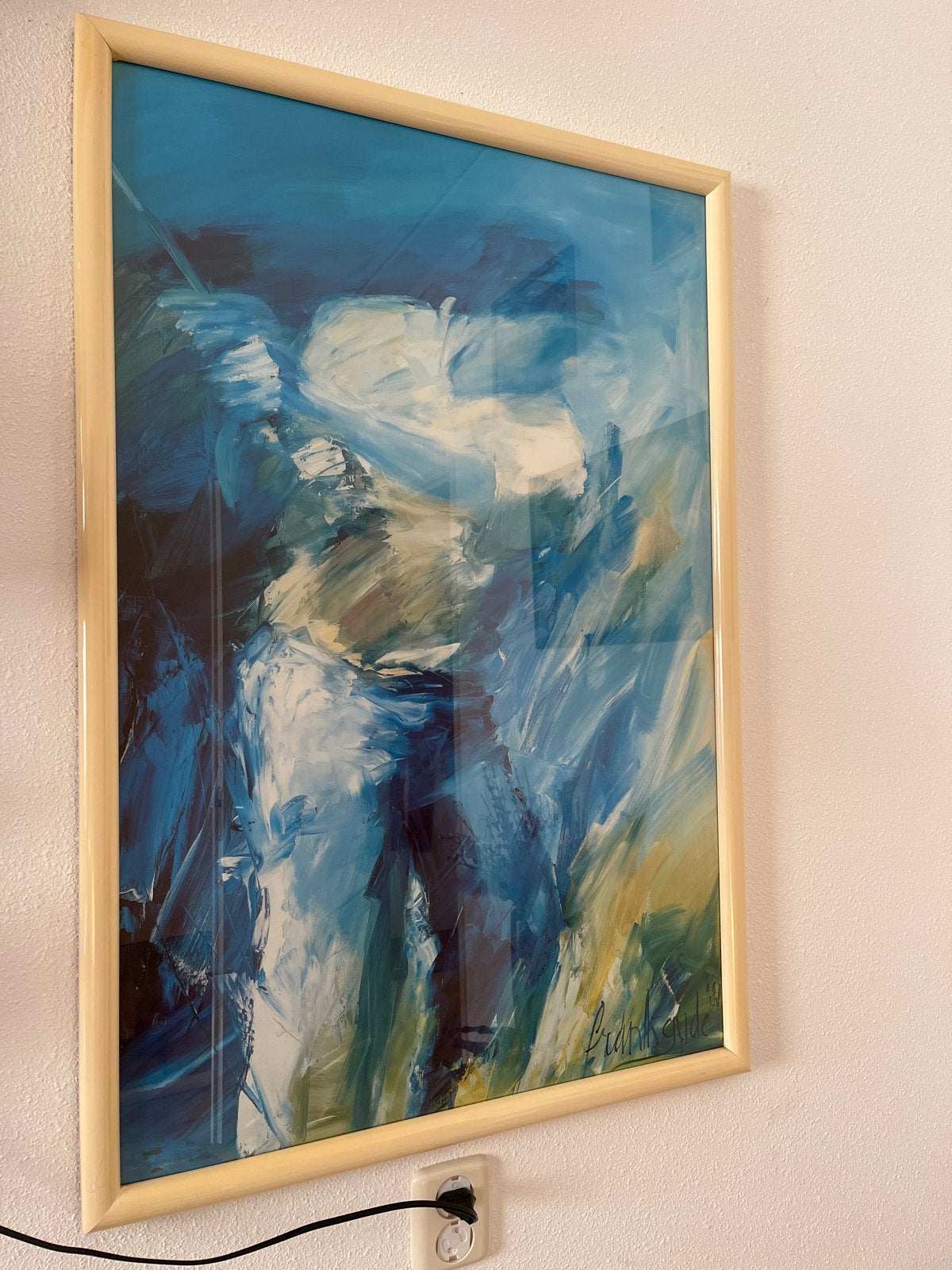 Abstract schilderij van Frank Gude, Ophalen