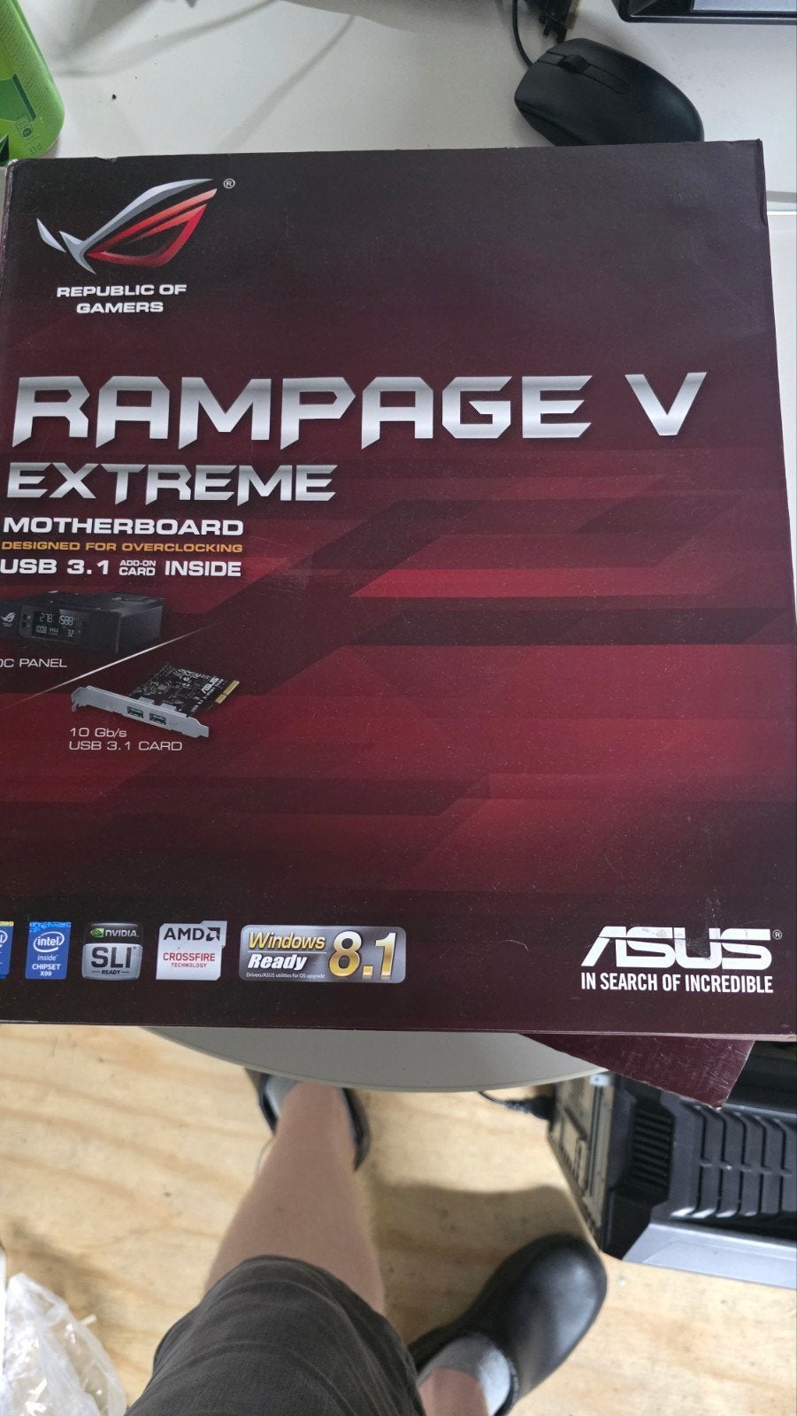 Rampage V extreme x99 moederbord, Computers en Software, Moederborden, Ophalen of Verzenden, Zo goed als nieuw