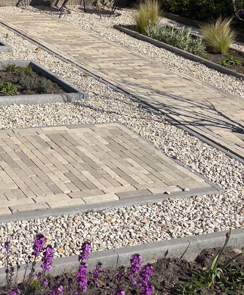 +-4 m2 Waalformaat getrommeld 6 cm Gromo Antica, Ophalen, Gebruikt, Klinkers, Minder dan 5 m²