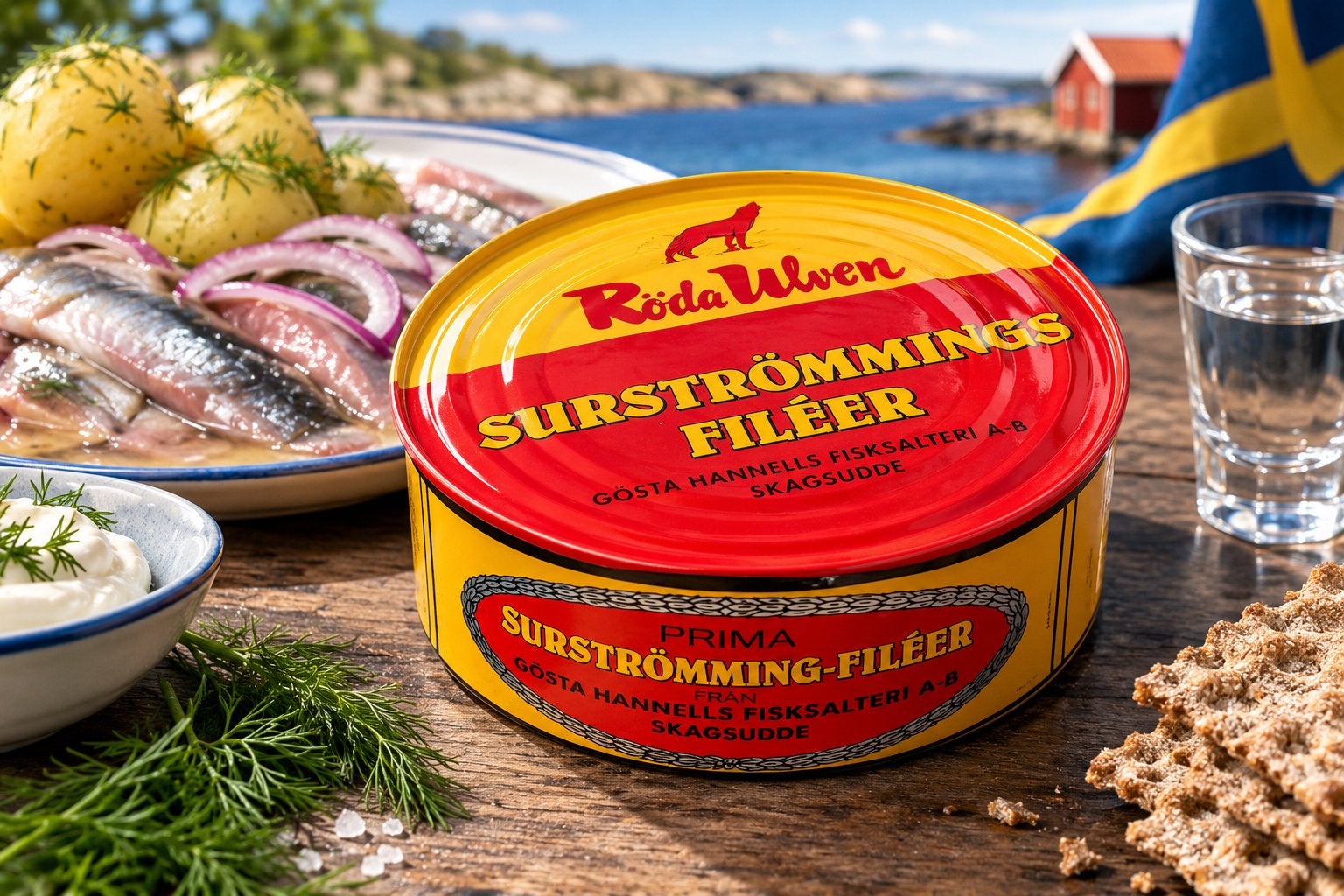 Röda Ulven Surströmmings Filéer - Gefermenteerde Haring, Ophalen of Verzenden