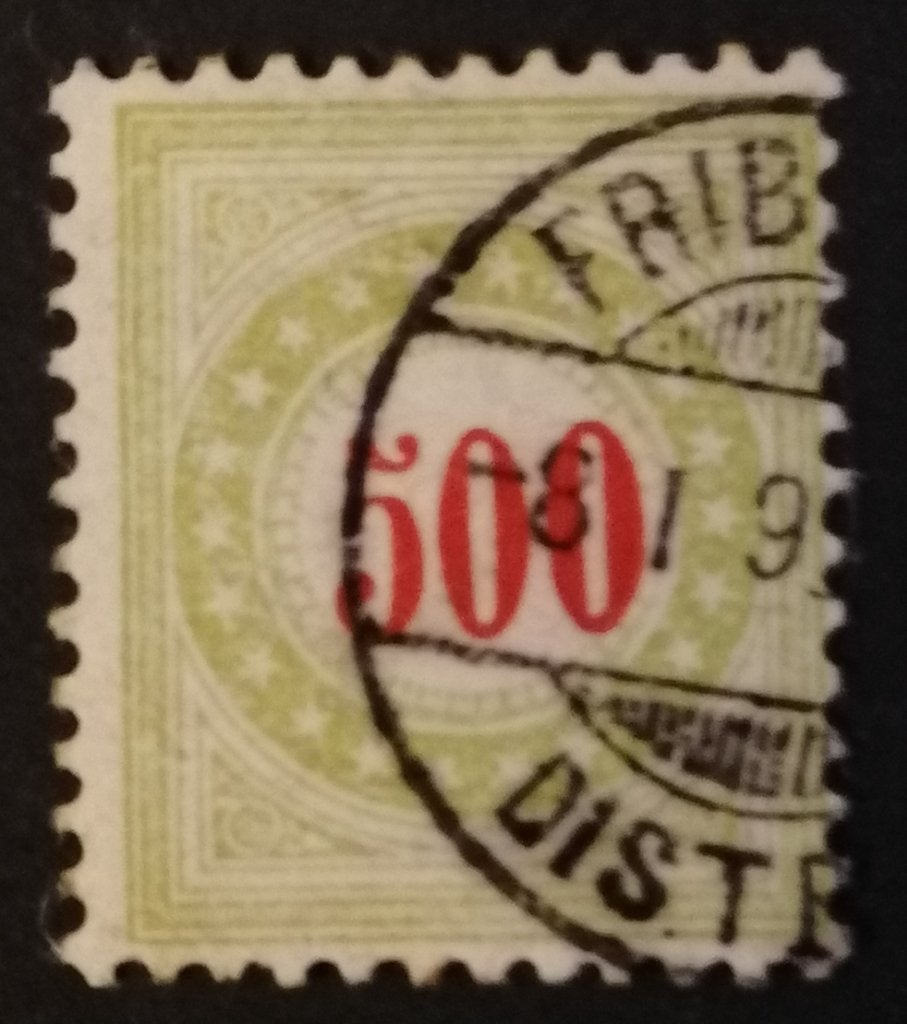 Zwitserland nr. 22 Port, Postzegels en Munten, Verzenden, Gestempeld