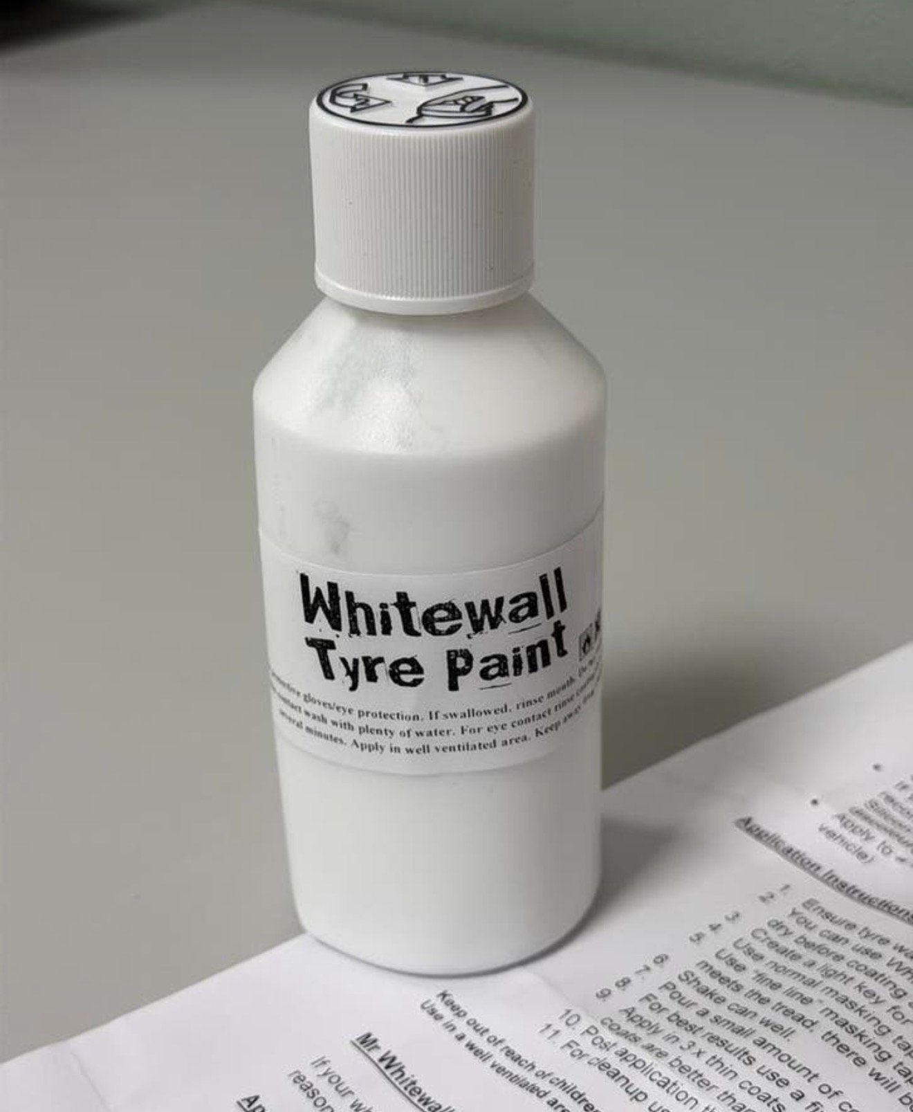Whitewall Bandenverf 250ml Witte Banden Rand Tekst lak Verf, Ophalen of Verzenden, H, H, H