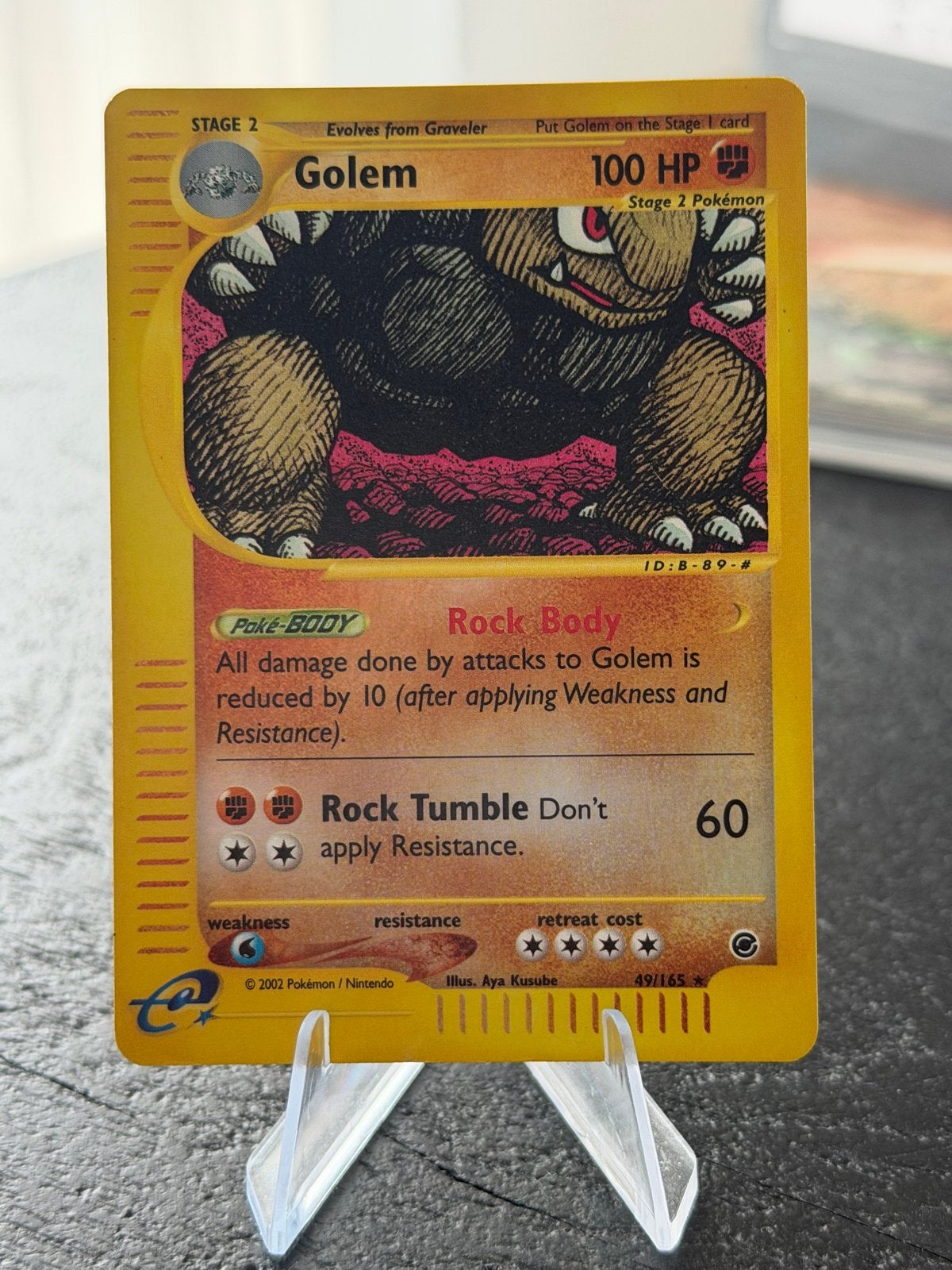 Pokémon Kaart Golem 49/165 Expedition Base Set, Ophalen of Verzenden, Zo goed als nieuw, Losse kaart