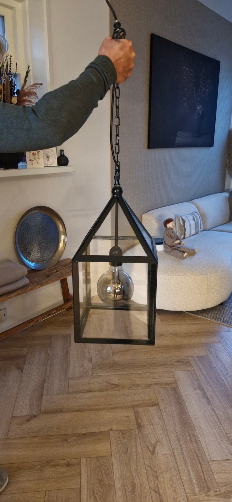 Jan des Bouvrie design hanglamp (zonder ledlamp te koop), Ophalen