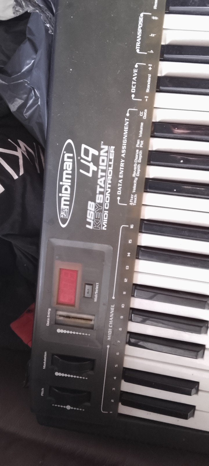 Midiman Keystation 49 USB MIDI Controller, Gebruikt, Midi-aansluiting, Ophalen of Verzenden, 49 toetsen