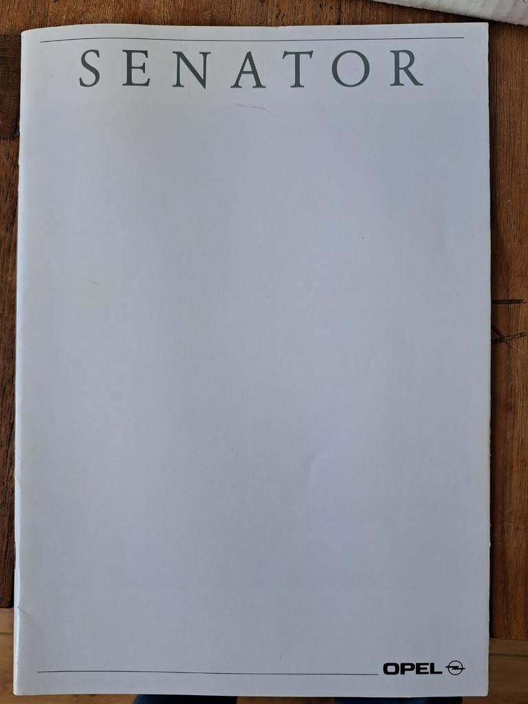 Opel Senator B folder brochure, Ophalen of Verzenden