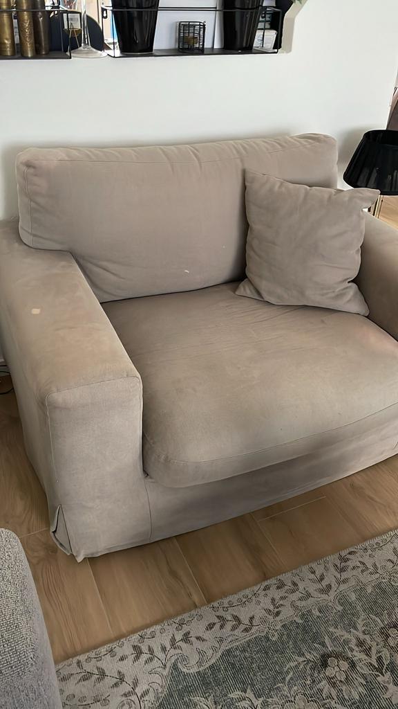 Comfortabele loveseat, huisdier- en rookvrij GRATIS, Gebruikt, 150 tot 200 cm, Tweepersoons, 75 tot 100 cm