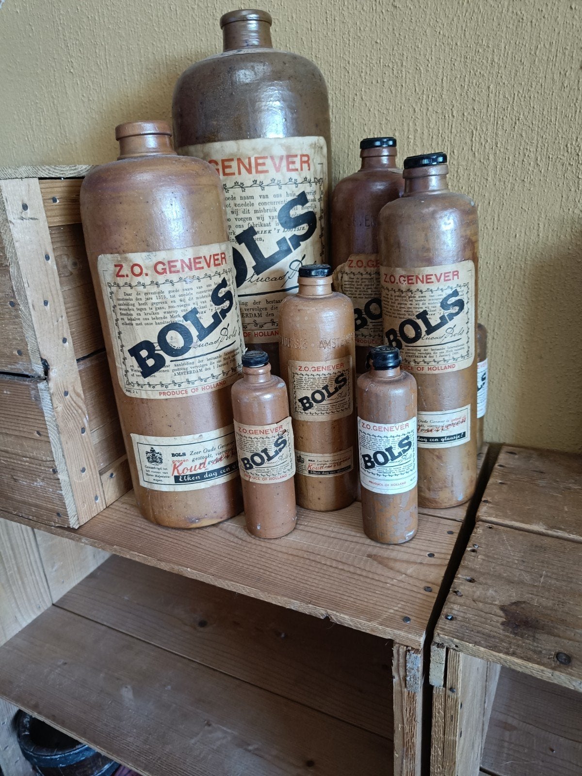 Antieke Bols Jenever Kruiken - Diverse Maten, Ophalen