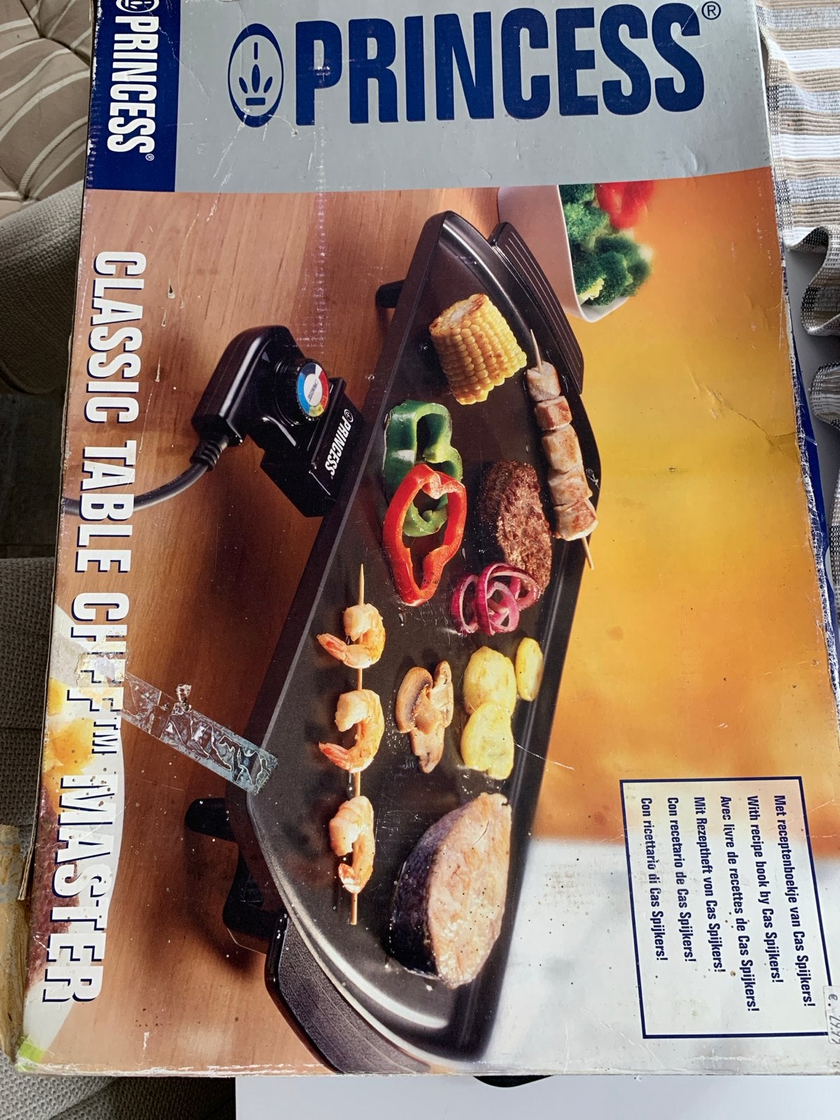 Princess Classic Table Chef Master Grillplaat, Witgoed en Apparatuur, Ophalen, Gebruikt, Tafelgrill