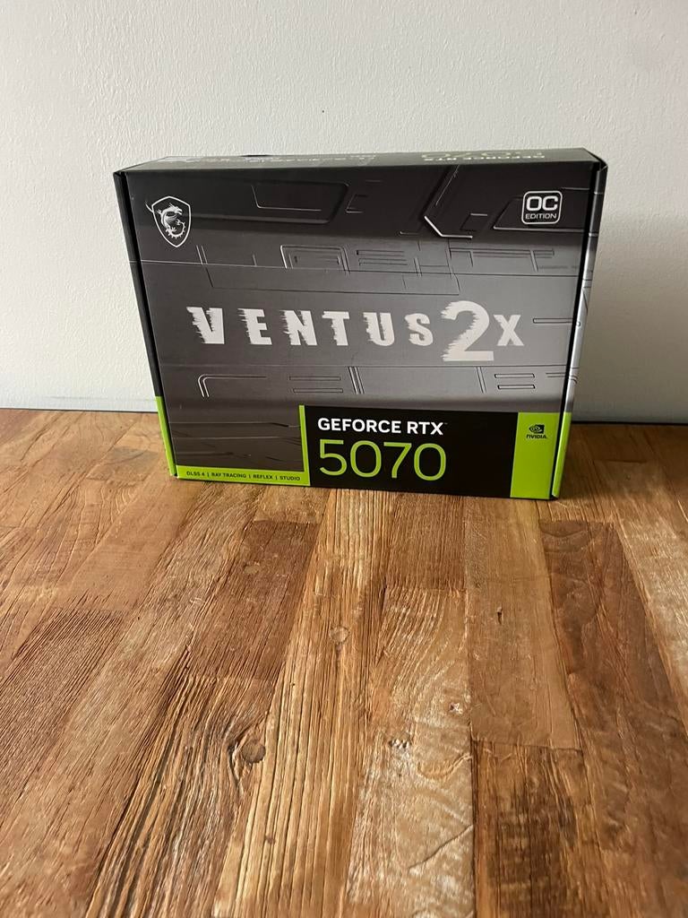 MSI Geforce RTX 5070 Ventus 2X | Nieuw!, MSI Computer ltd, Ophalen of Verzenden, Zo goed als nieuw, Support@msi.com