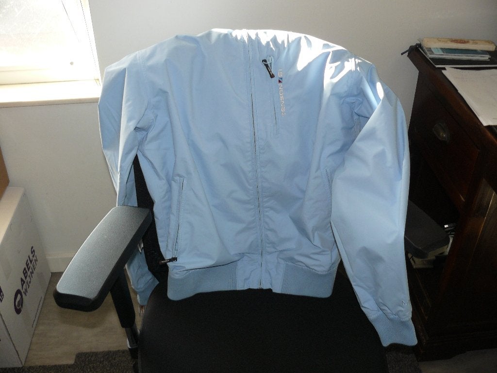 Tenson Jas z.g.a.n., Maat 52/54 (L), Blauw, Ophalen of Verzenden, Zo goed als nieuw