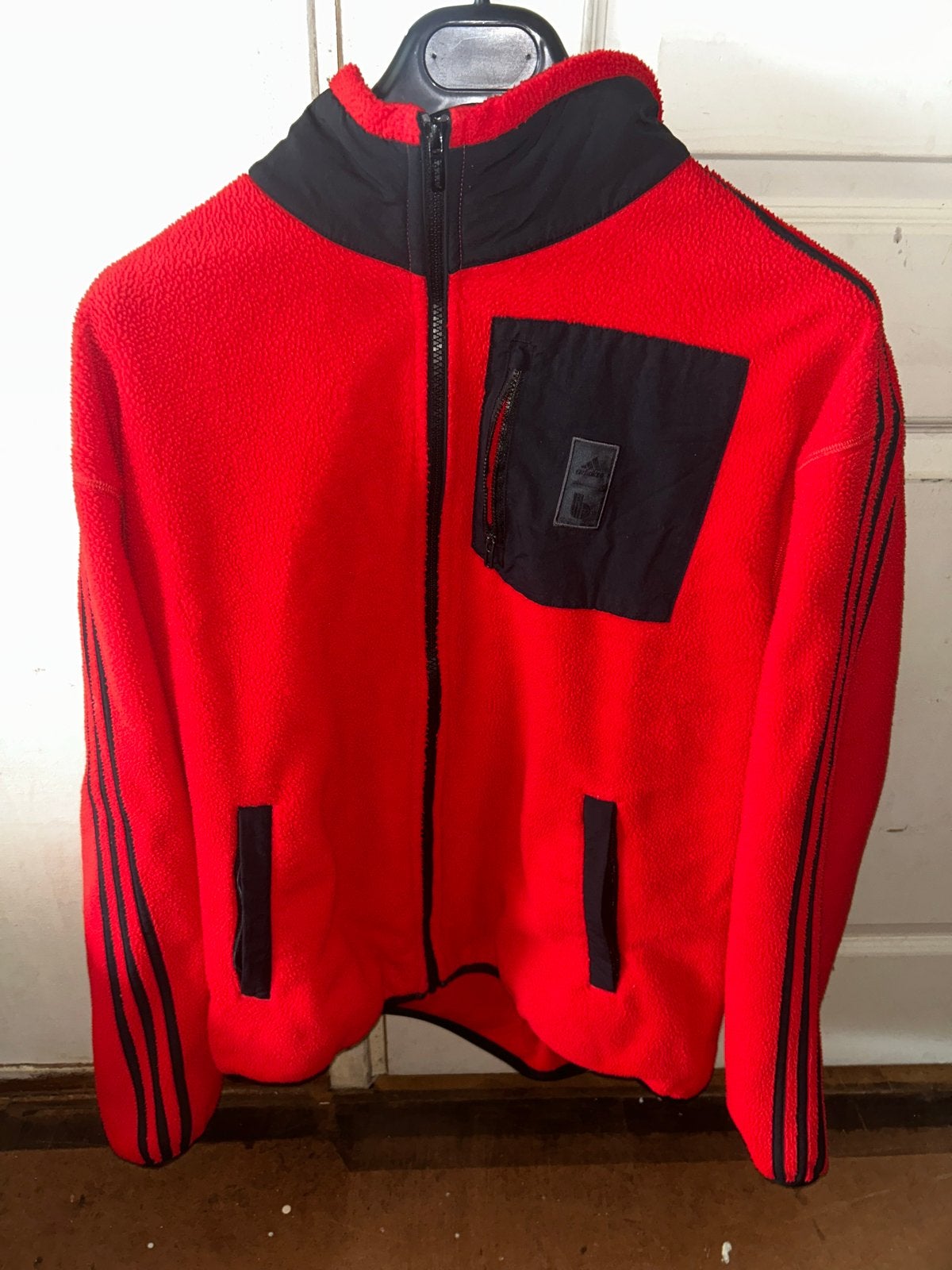 Adidas Fleece Vest Rood - Maat XL, Verzenden, Zo goed als nieuw, Maat 56/58 (XL), Rood