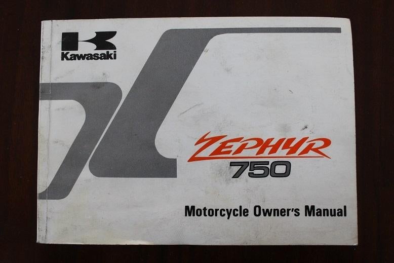 Kawasaki Zephyr 750 1990 /91 motorcycle owner's manual ZR750, Ophalen of Verzenden, Kawasaki