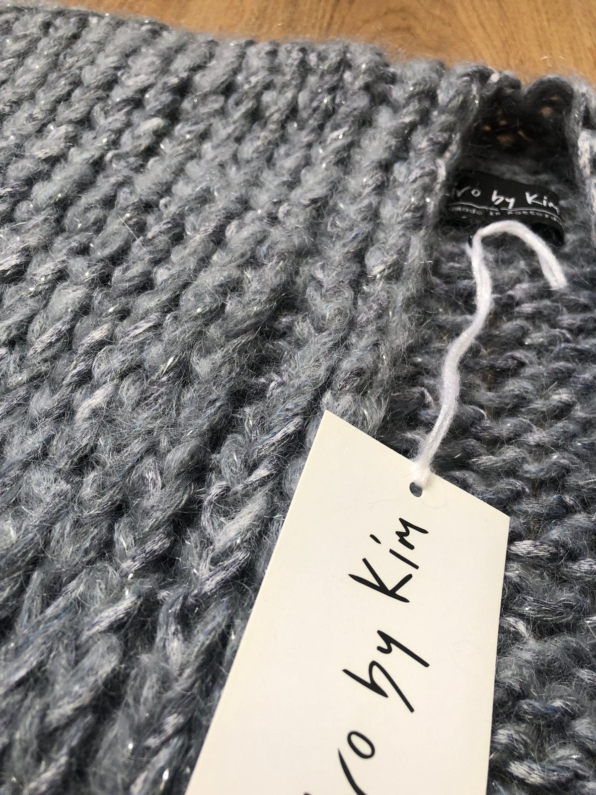 Kiro by kim grijs blauw zover openvallend vest wol wollen, Kiro by kim, Blauw, Nieuw, Ophalen of Verzenden