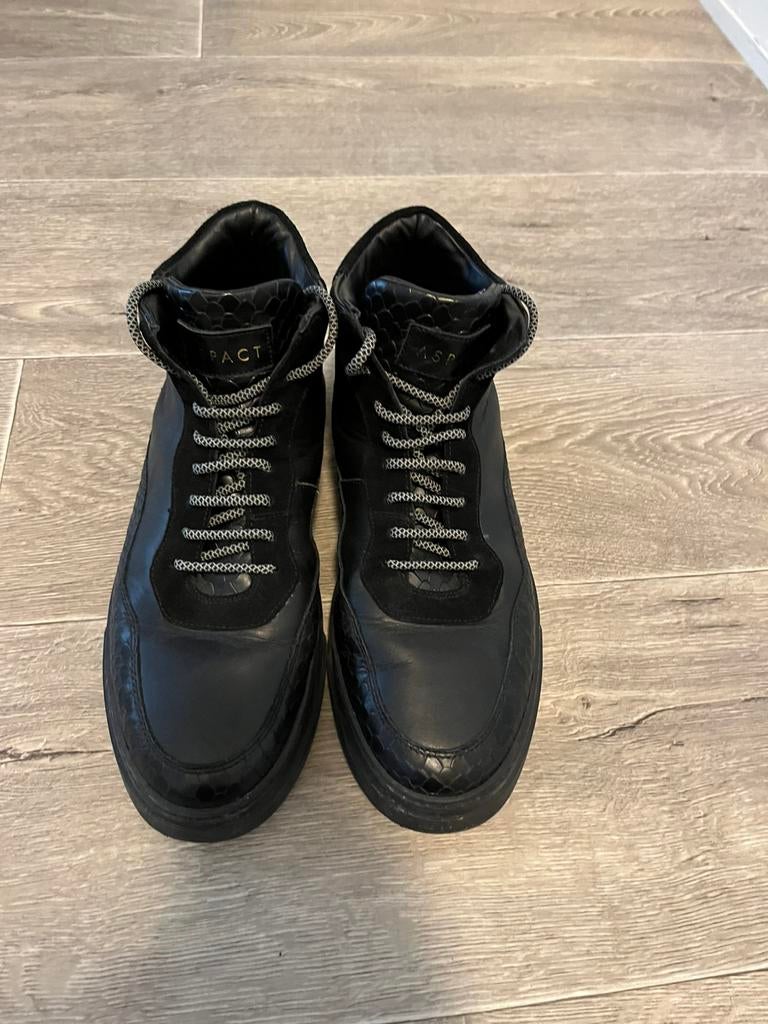 Aspact hoge schoenen, Zwart, Boots, Ophalen of Verzenden, Zo goed als nieuw