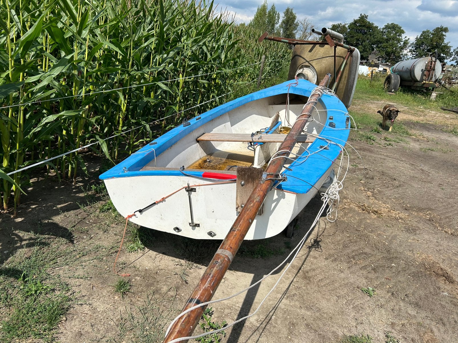 Fj zeilboot opknapper flying junior, Ophalen, Zo goed als nieuw, Minder dan 15 m²