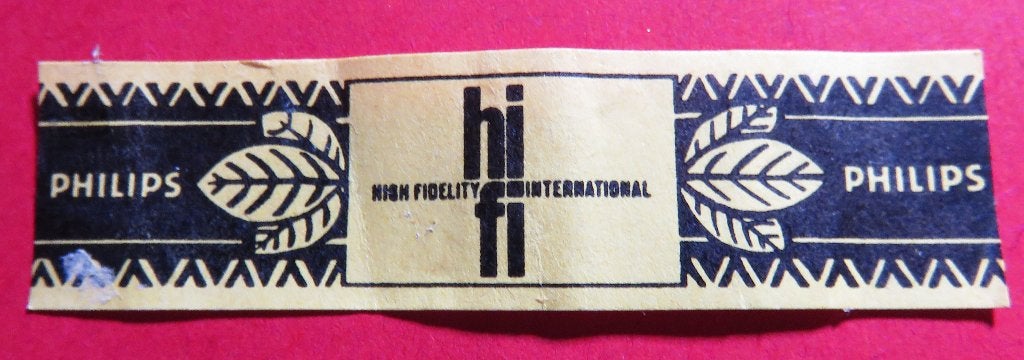 Sigarenbandje Reclamebandje Philips Hifi International, Verzenden, Gebruikt, Sigarenbandjes