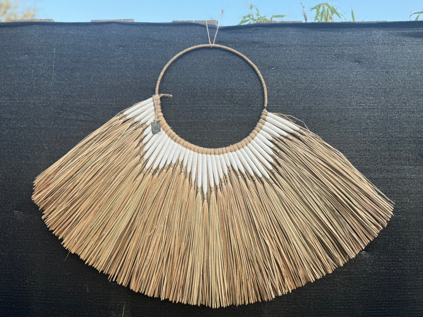 Nieuw wanddecoratie van raffia - 70x110cm, Ophalen of Verzenden, Nieuw