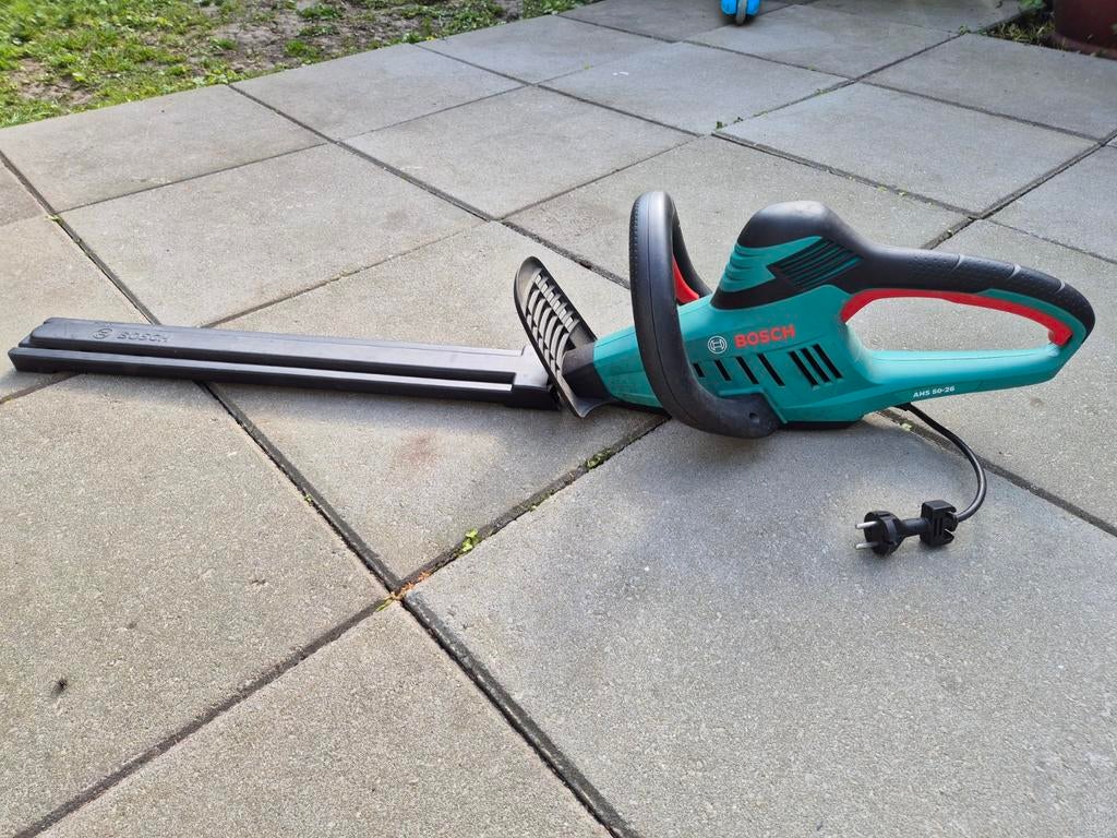 Bosch AHS 60-20 elektrische heggenschaar, Ophalen of Verzenden, Gebruikt, Elektrisch, Bosch