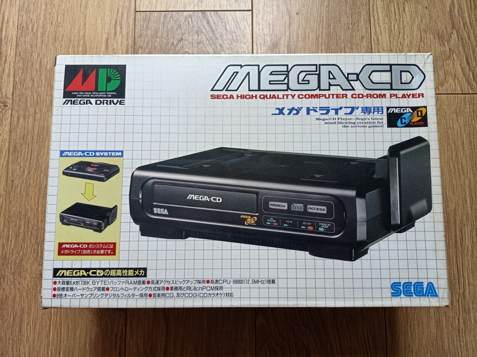 Sega MEGA-CD 1 uit 1991 in doos JAP NTSC, Ophalen of Verzenden, Gebruikt, Zonder controller, Overige modellen