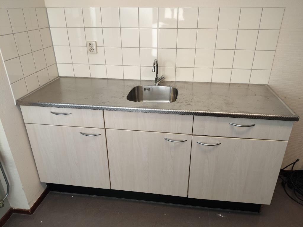 Keukens, Ophalen, Gebruikt, Crème, Enkelwandige keuken