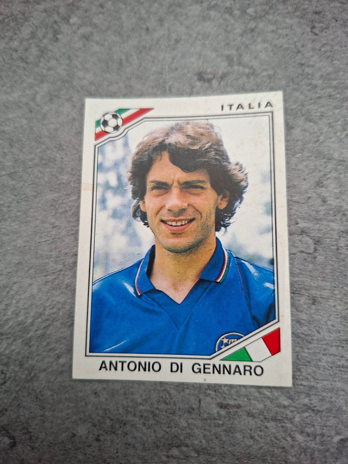 Panini sticker WK 86 Mexico. Antonio di Gennaro Italië., Ophalen of Verzenden, Zo goed als nieuw, Sticker