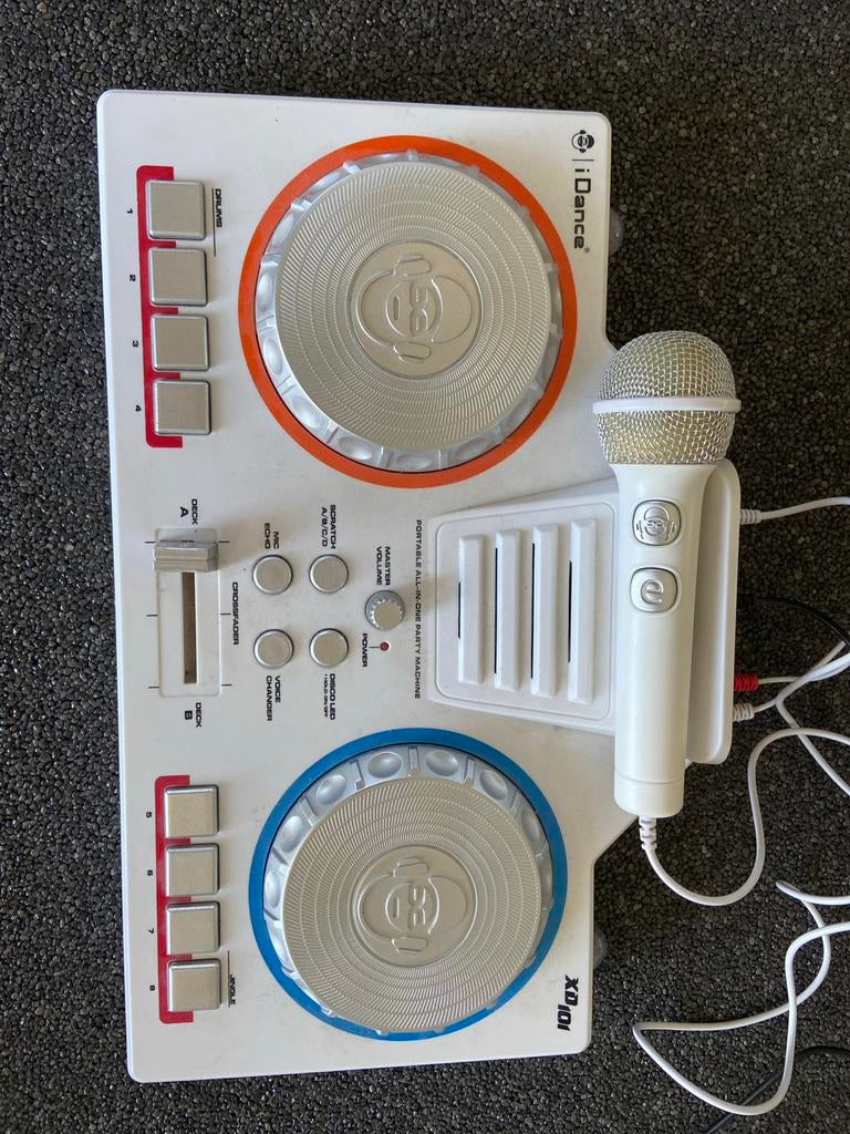 iDance DJ-set met microfoon voor kinderen, Muziek en Instrumenten, Dj-sets en Draaitafels, Zo goed als nieuw, Dj-set, Overige merken