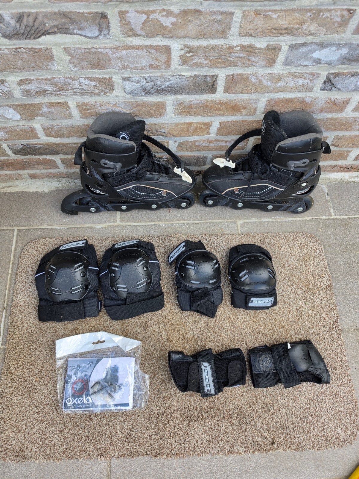 Inline skates Oxelo maat 39,5 met bescherming, Sport en Fitness, Skeelers, Overige merken, Gebruikt, Dames, Ophalen of Verzenden