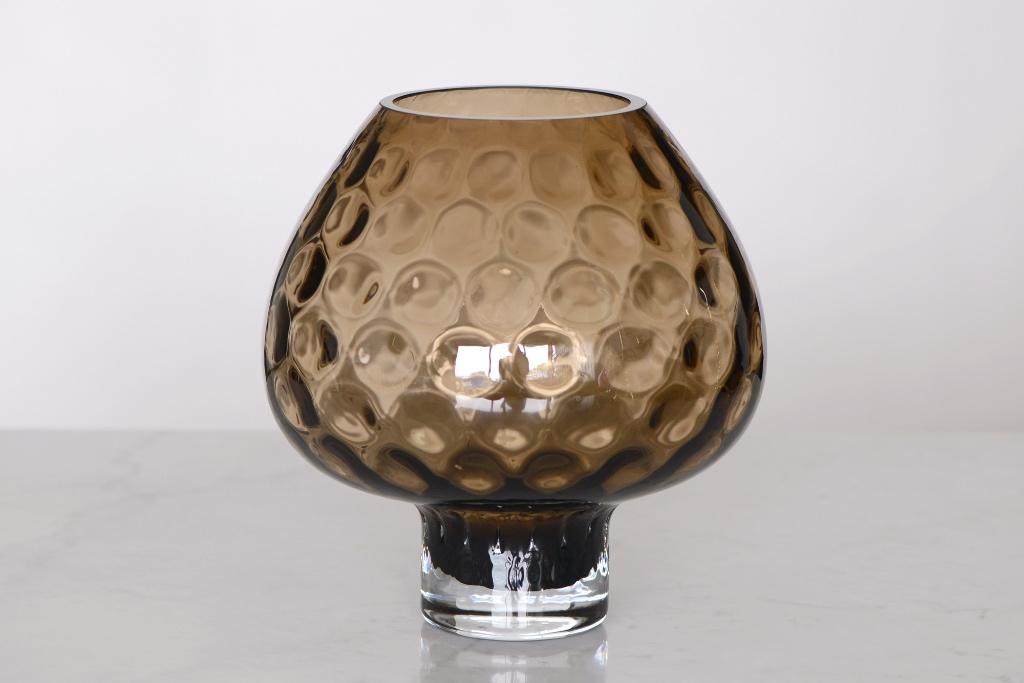✅ DUTZ uivormige siervaas glas smoke, Overige kleuren, Ophalen of Verzenden, Minder dan 50 cm, Glas